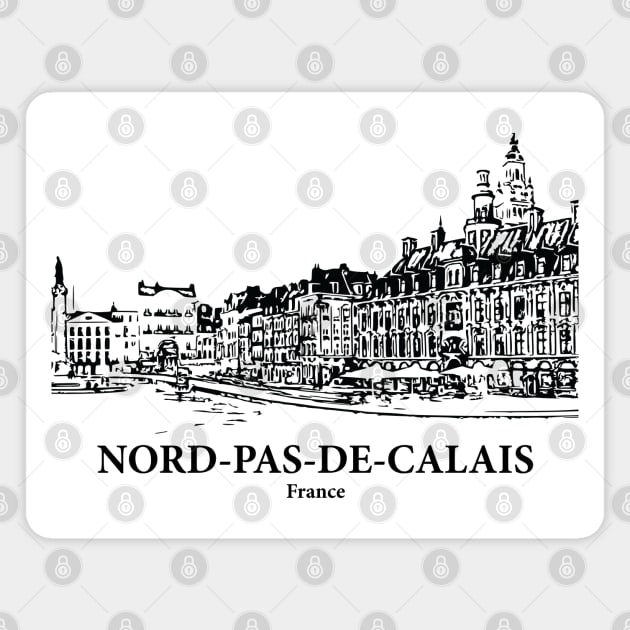 Nord-Pas-de-Calais - France Magnet by Lakeric